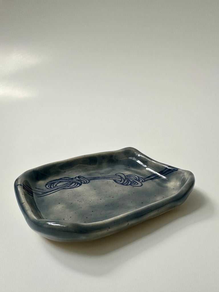 Blue Knot - porcelain