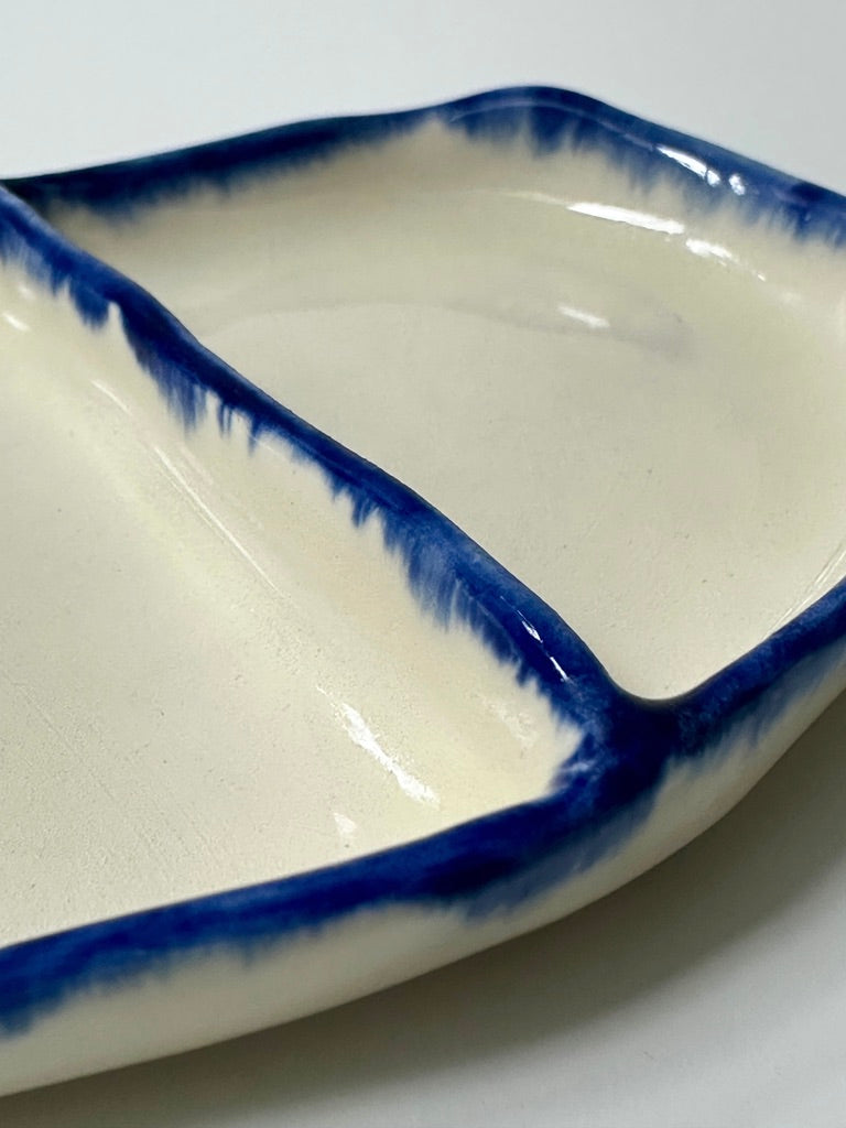 Two-part Blue - porcelain