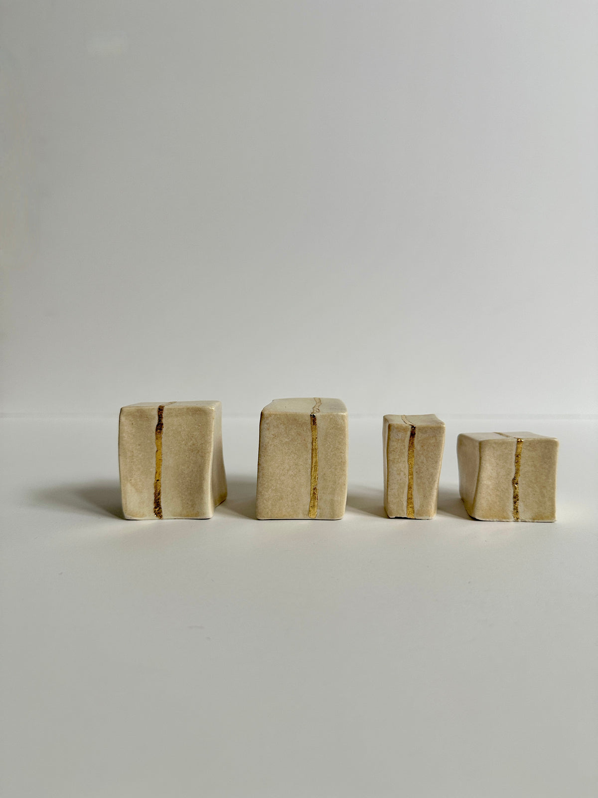 Cube Sculptures: Oatmeal (4pc)