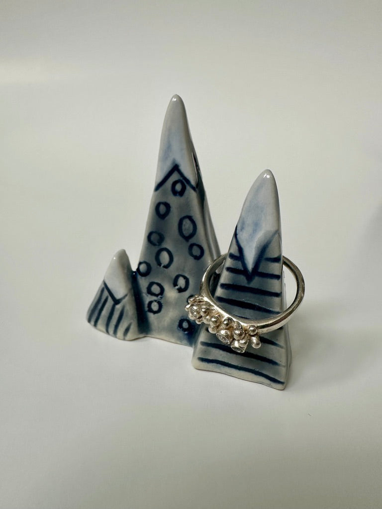 Mountain ring holder - Blue Too