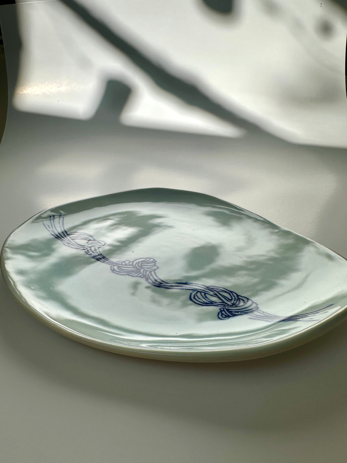 Turquoise Knot Plate