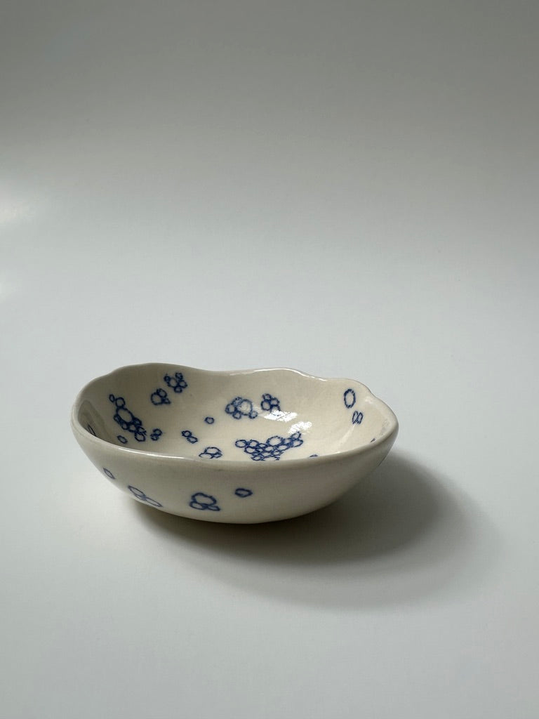 Blue Bubbles - porcelain bowl