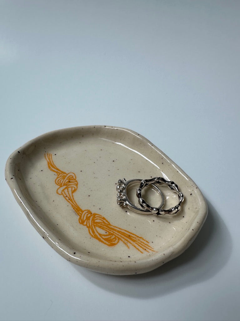 Orange Knot - stoneware
