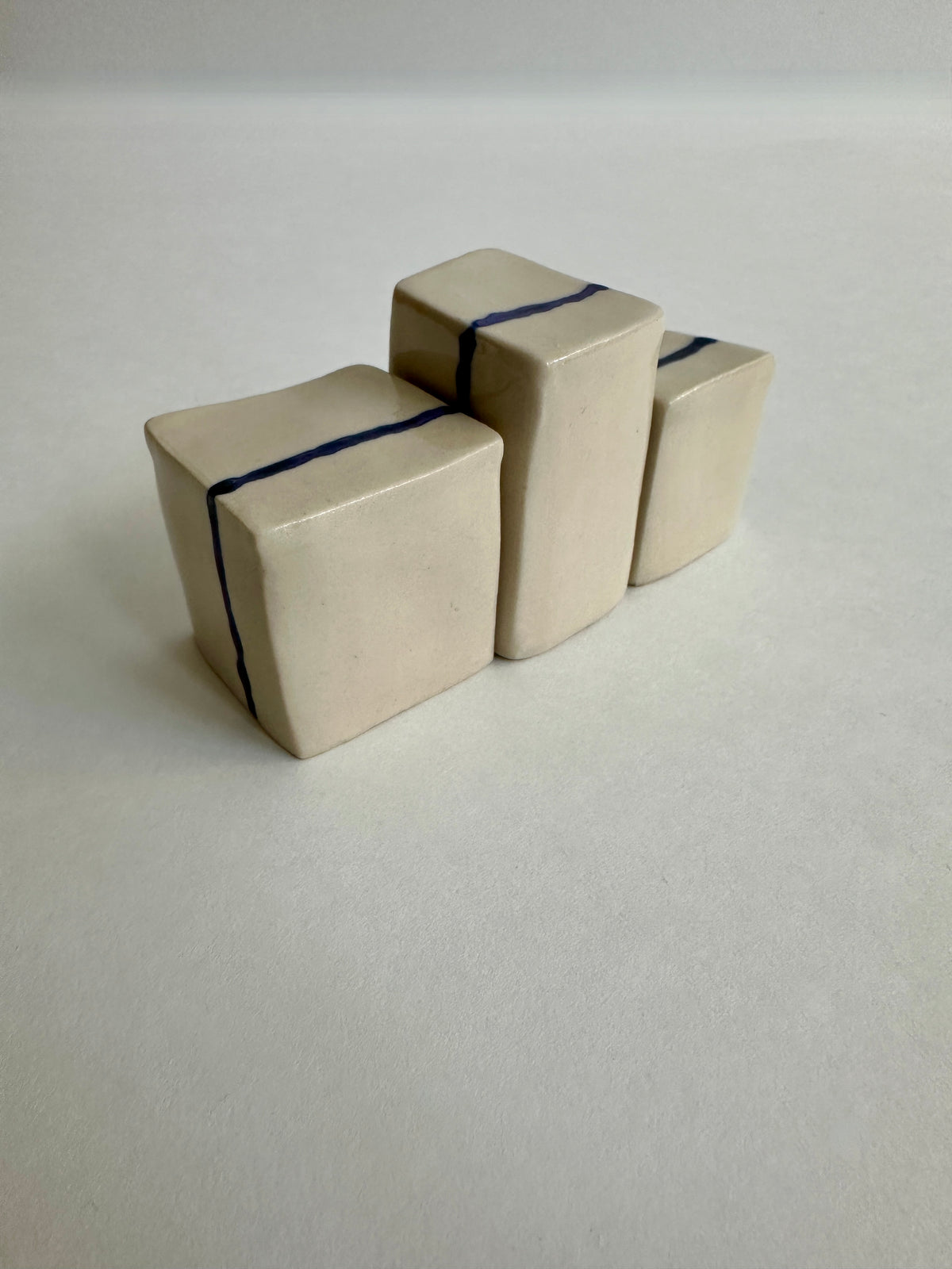 SOLD - Small Cream/Blue Phantom (3pc)