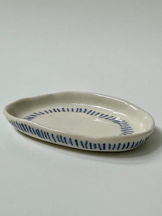 Blue lines - porcelain