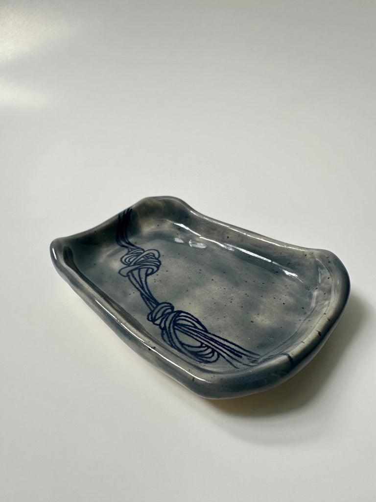 Blue Knot - porcelain