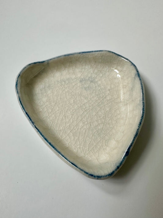Blue Pencil Crackle - porcelain