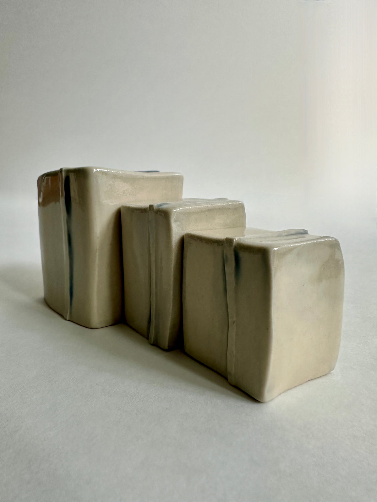 Cube Sculptures: Raised Line - Lavender (3pc)