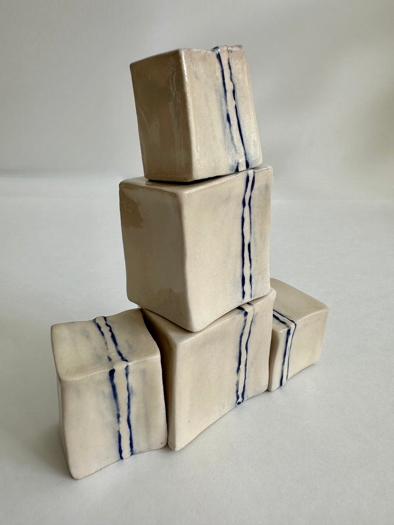 Cube Sculptures: Raised Mango (5pc)