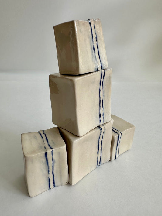 Cube Sculptures: Raised Mango (5pc)