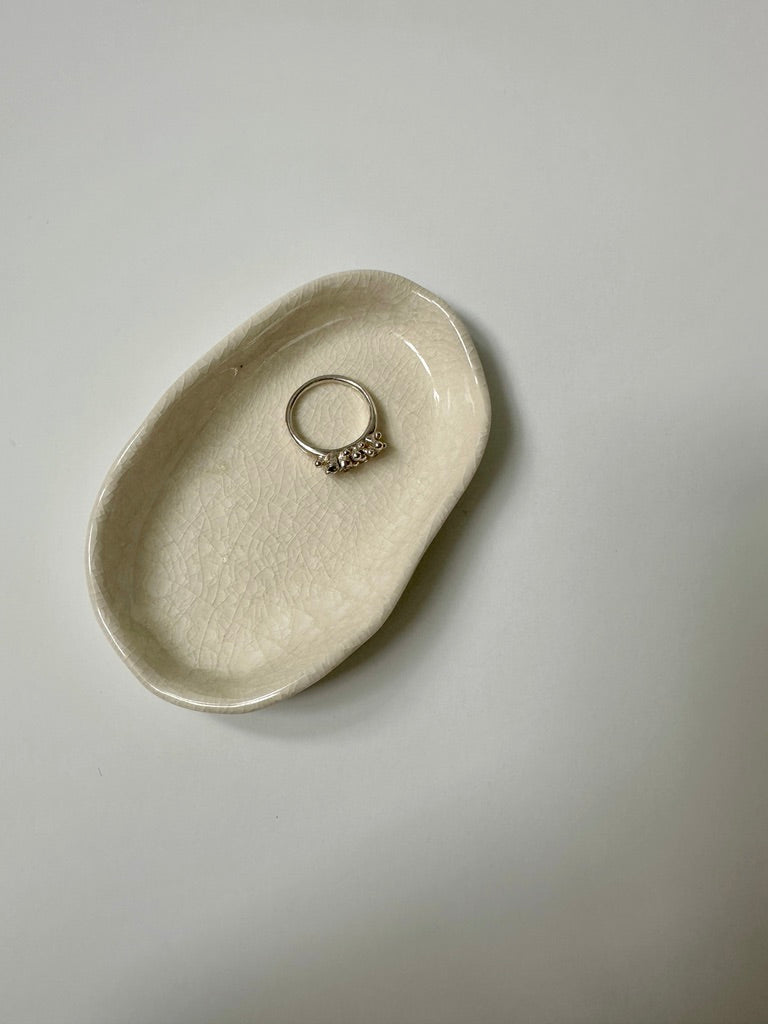 Little porcelain Crackle oval