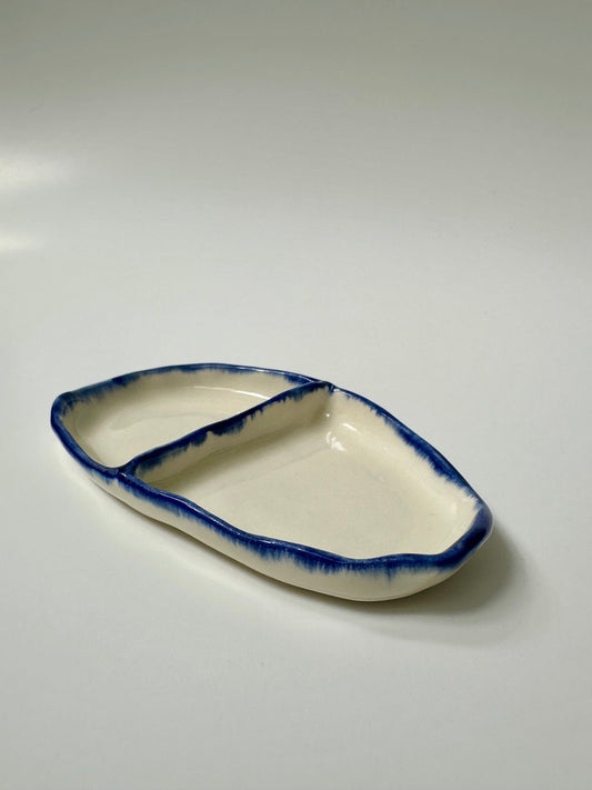 Two-part Blue - porcelain