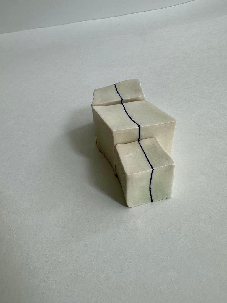 Cube Sculptures: Mirror Fine Line (3pc)