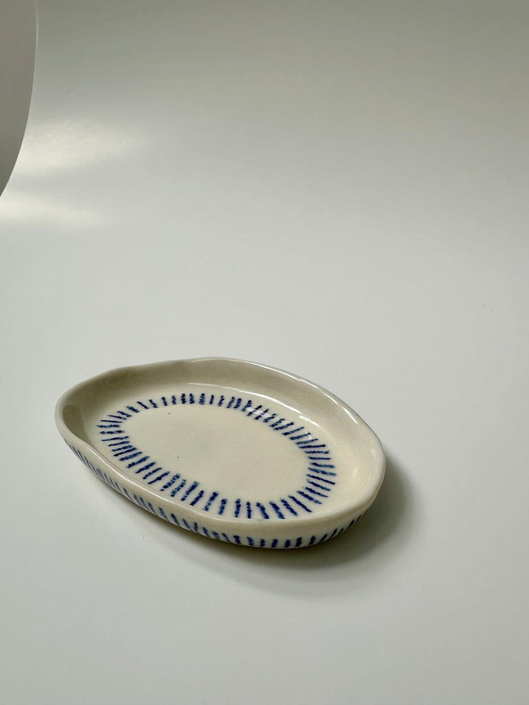Blue lines - porcelain