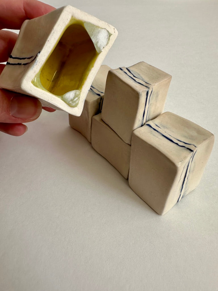 Cube Sculptures: Raised Mango (5pc)