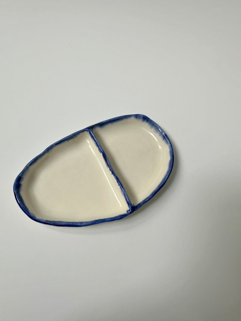Two-part Blue - porcelain