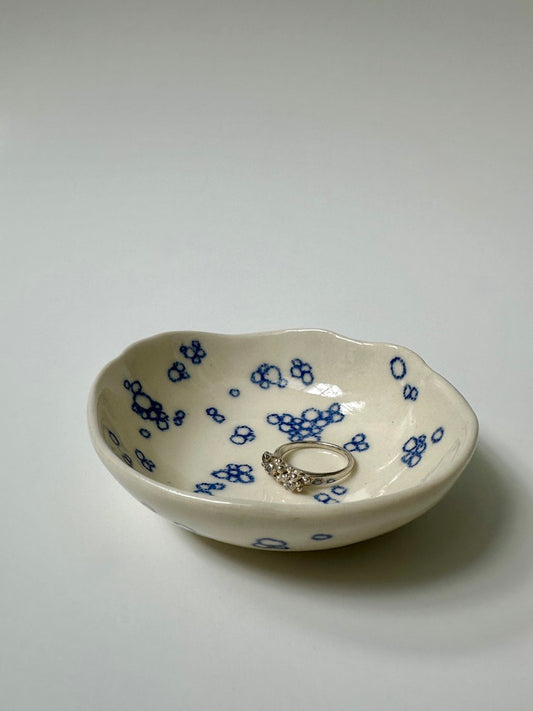 Blue Bubbles - porcelain bowl