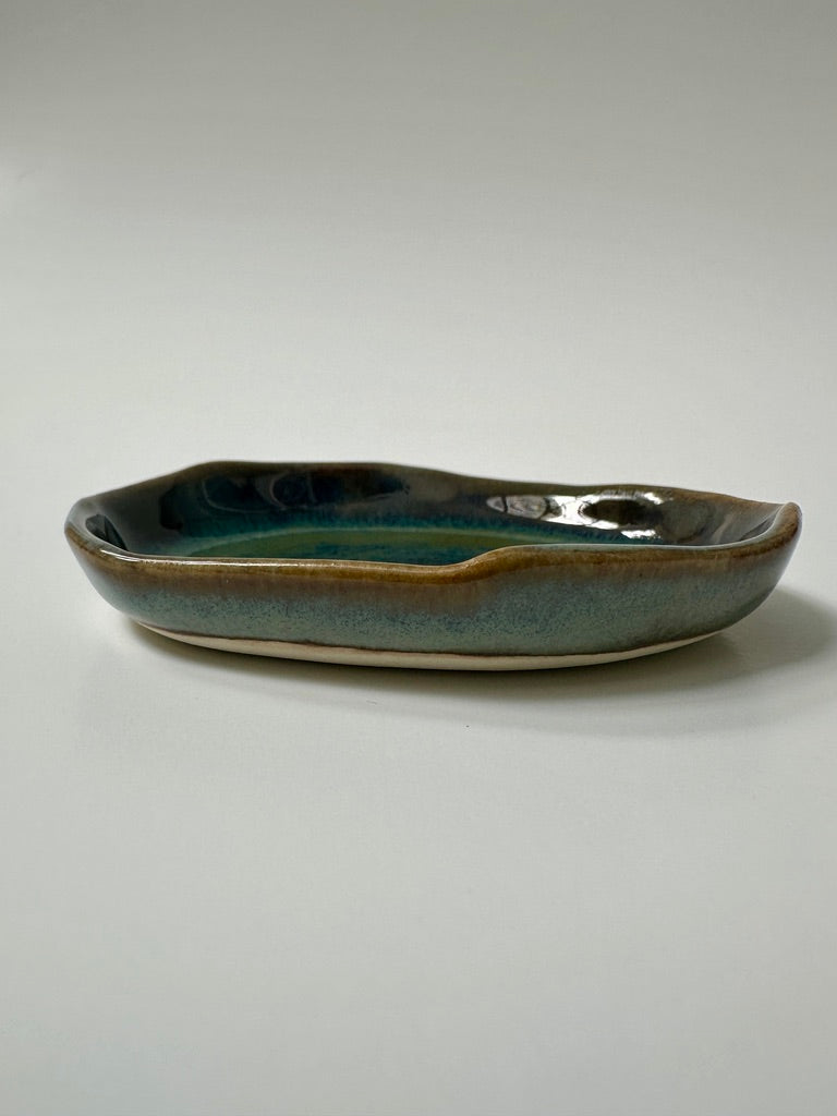 Little Blue & Brown - porcelain
