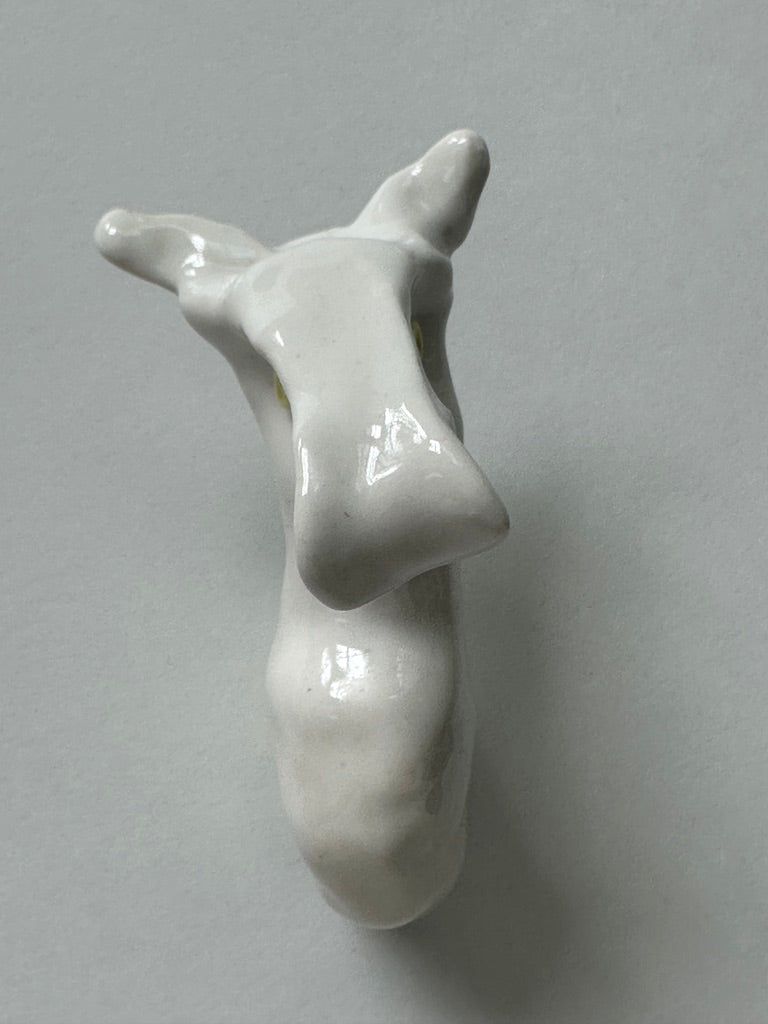 Funny White Moose - Porcelain