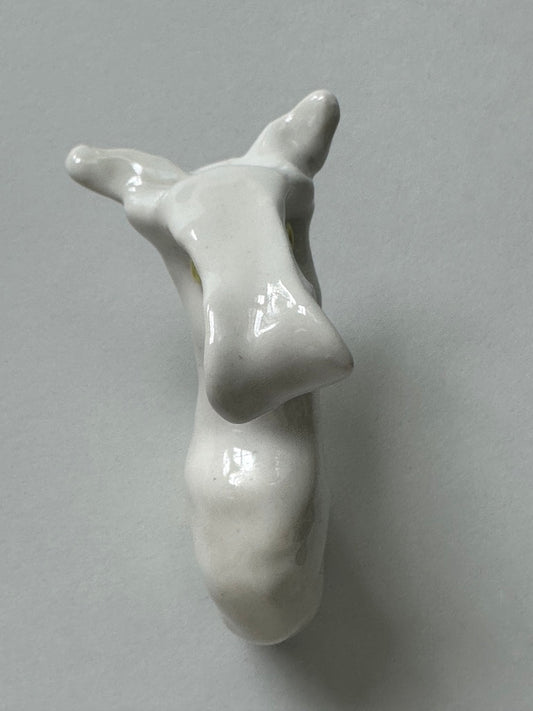 Funny White Moose - Porcelain