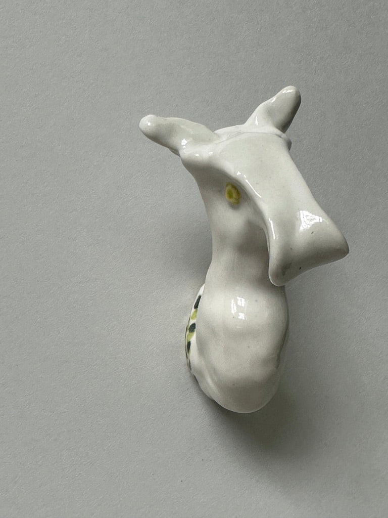 Funny White Moose - Porcelain