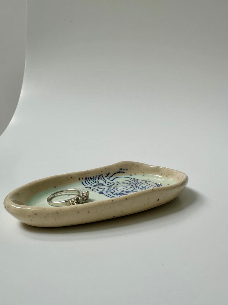 Robin's Egg Wave - porcelain