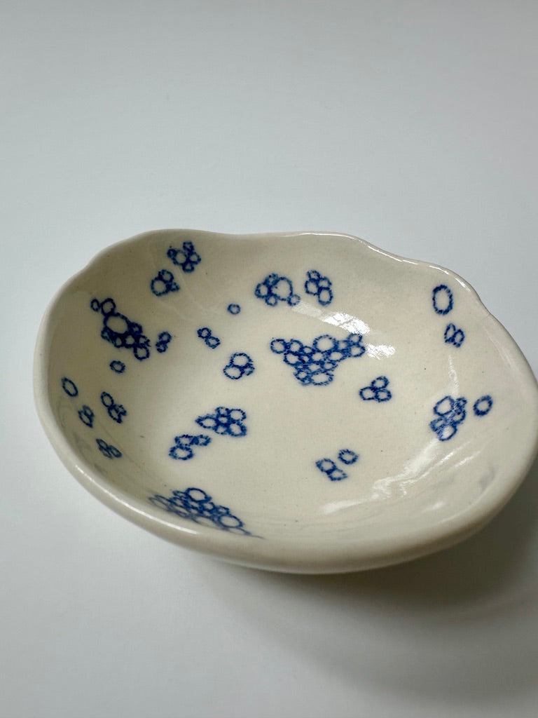 Blue Bubbles - porcelain bowl