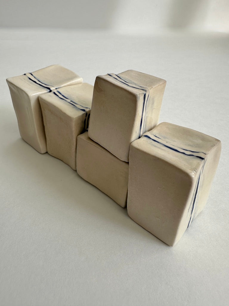 Cube Sculptures: Raised Mango (5pc)