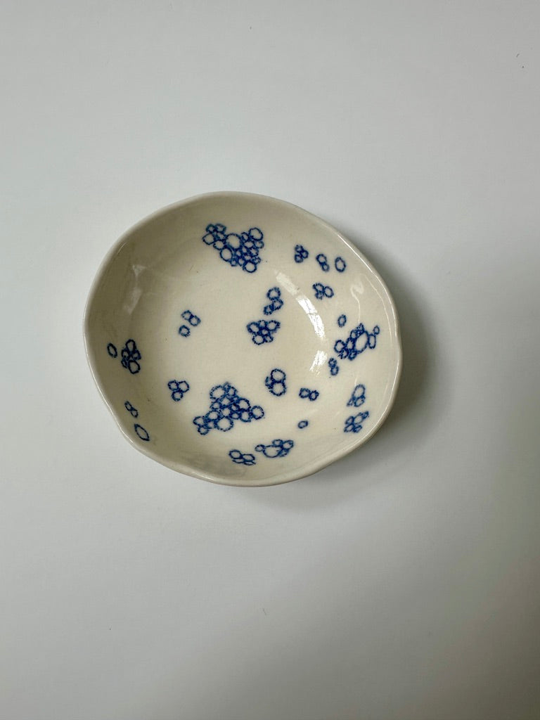Blue Bubbles - porcelain bowl