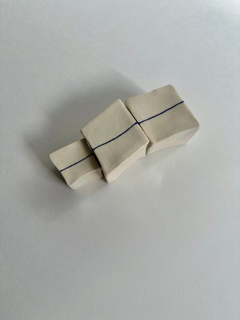 Cube Sculptures: Mirror Fine Line (3pc)