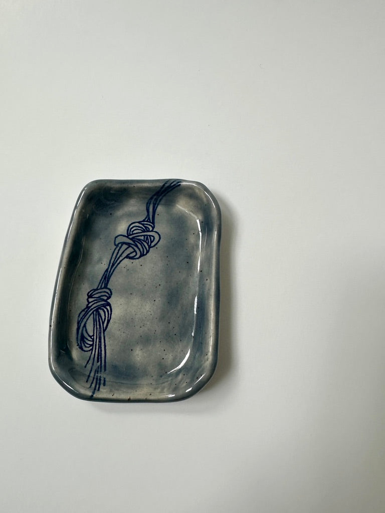 Blue Knot - porcelain