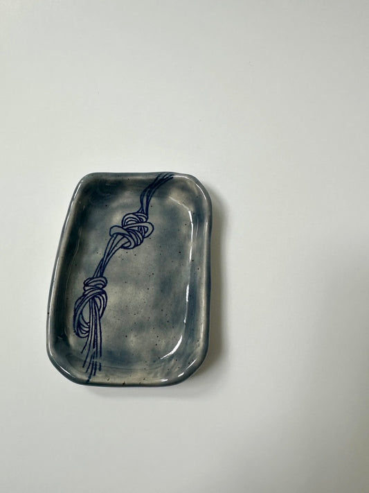Blue Knot - porcelain