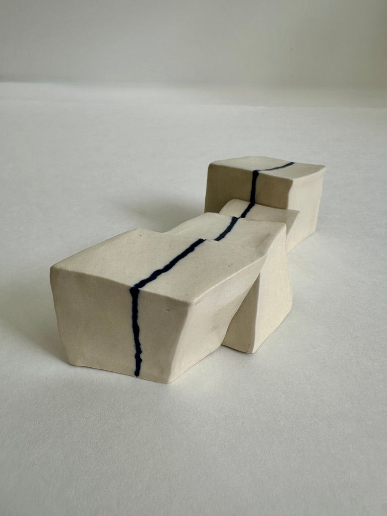 SOLD - Cube Sculptures: Ox Blood (4pc)