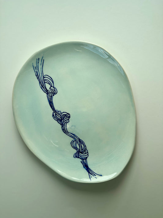 Turquoise Knot Plate
