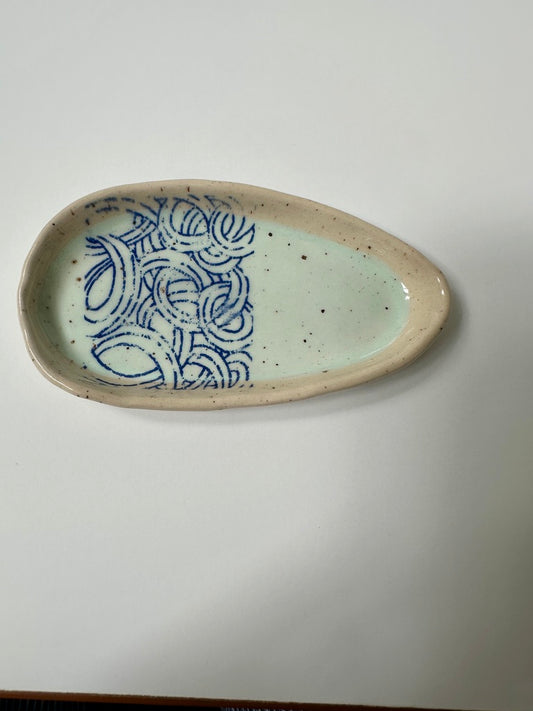 Robin's Egg Wave - porcelain