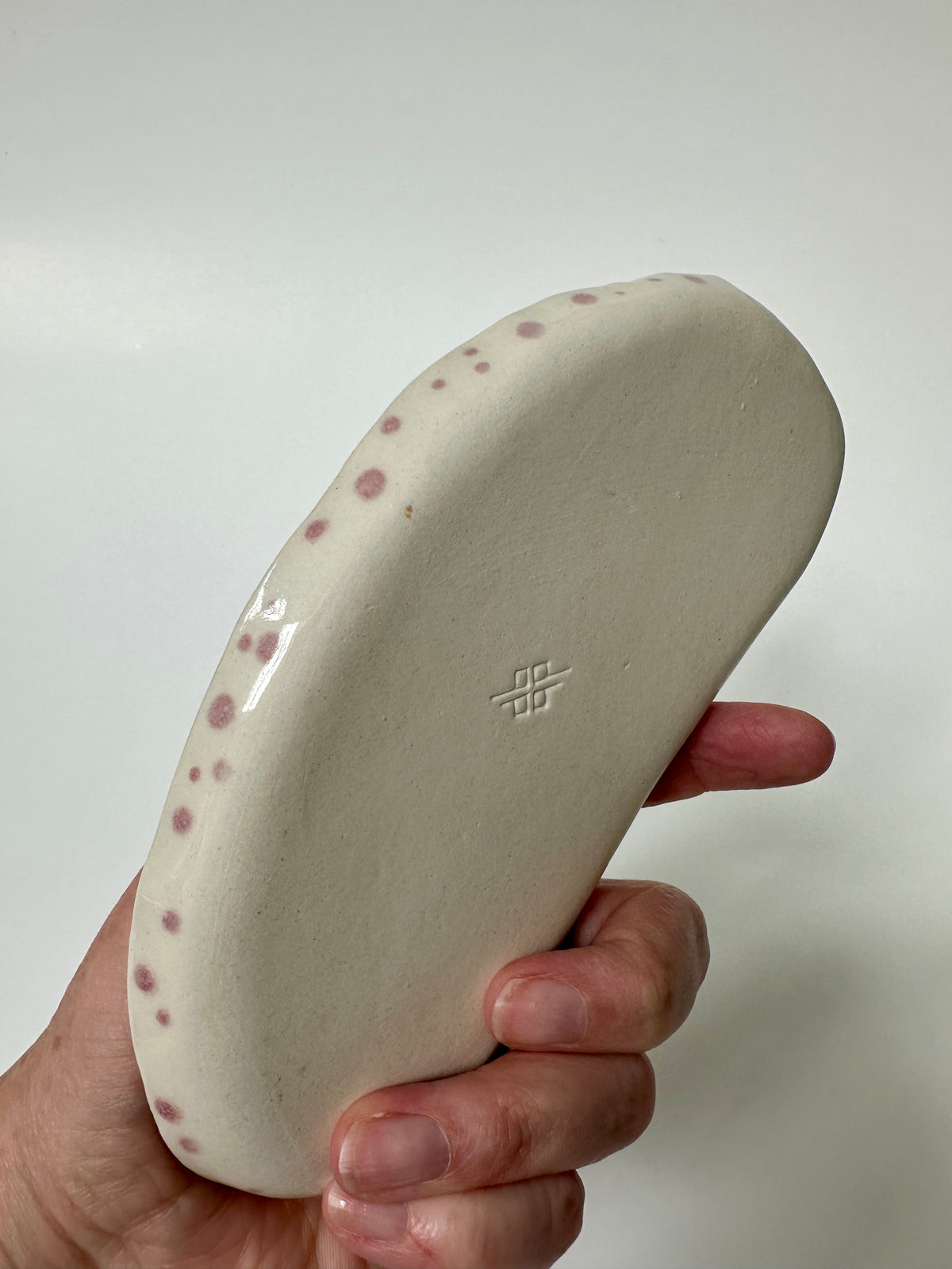 Rabbit Pink dots - porcelain