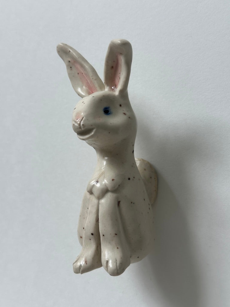 White Speckle Rabbit - stoneware