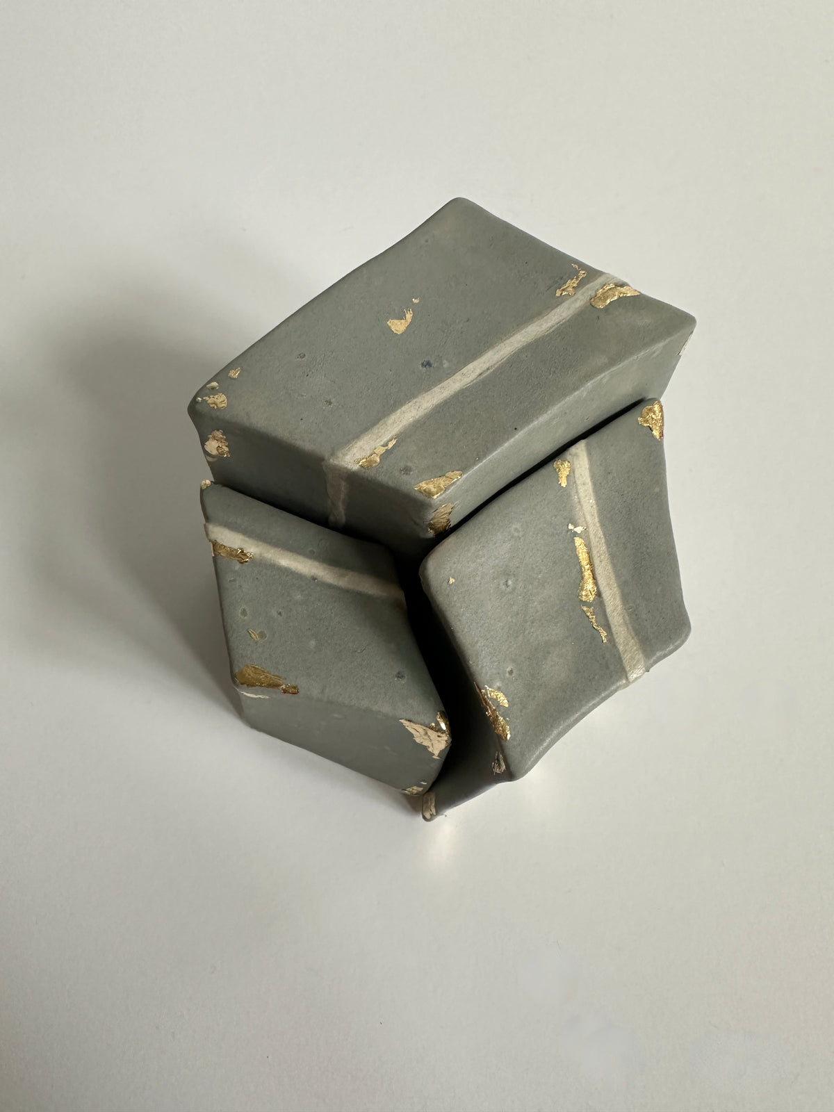 SOLD - Cube Sculptures: Matte Grays (3pc)