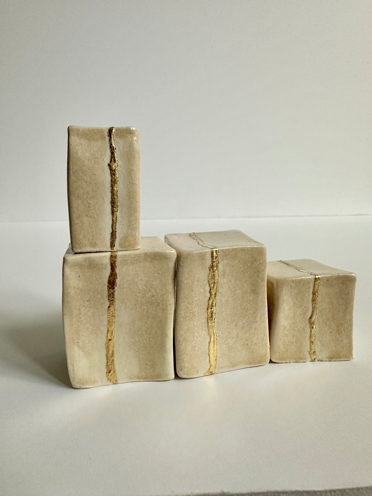 Cube Sculptures: Oatmeal (4pc)