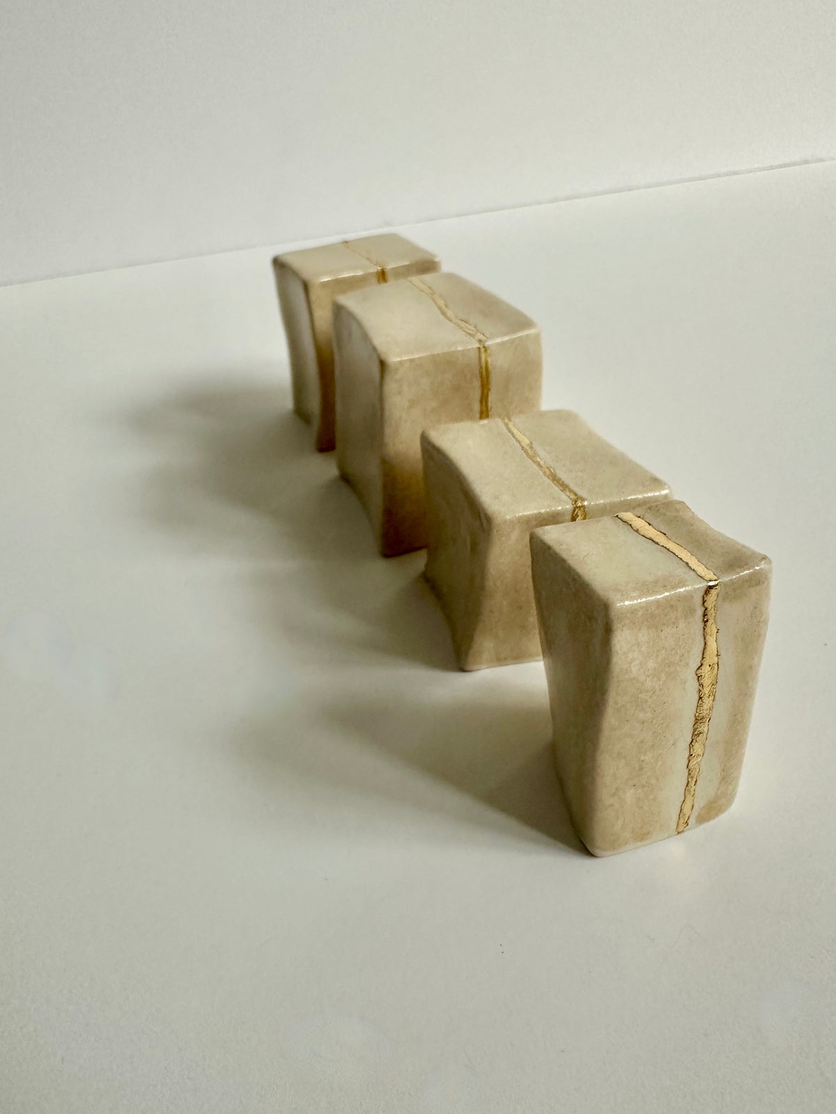 Cube Sculptures: Oatmeal (4pc)