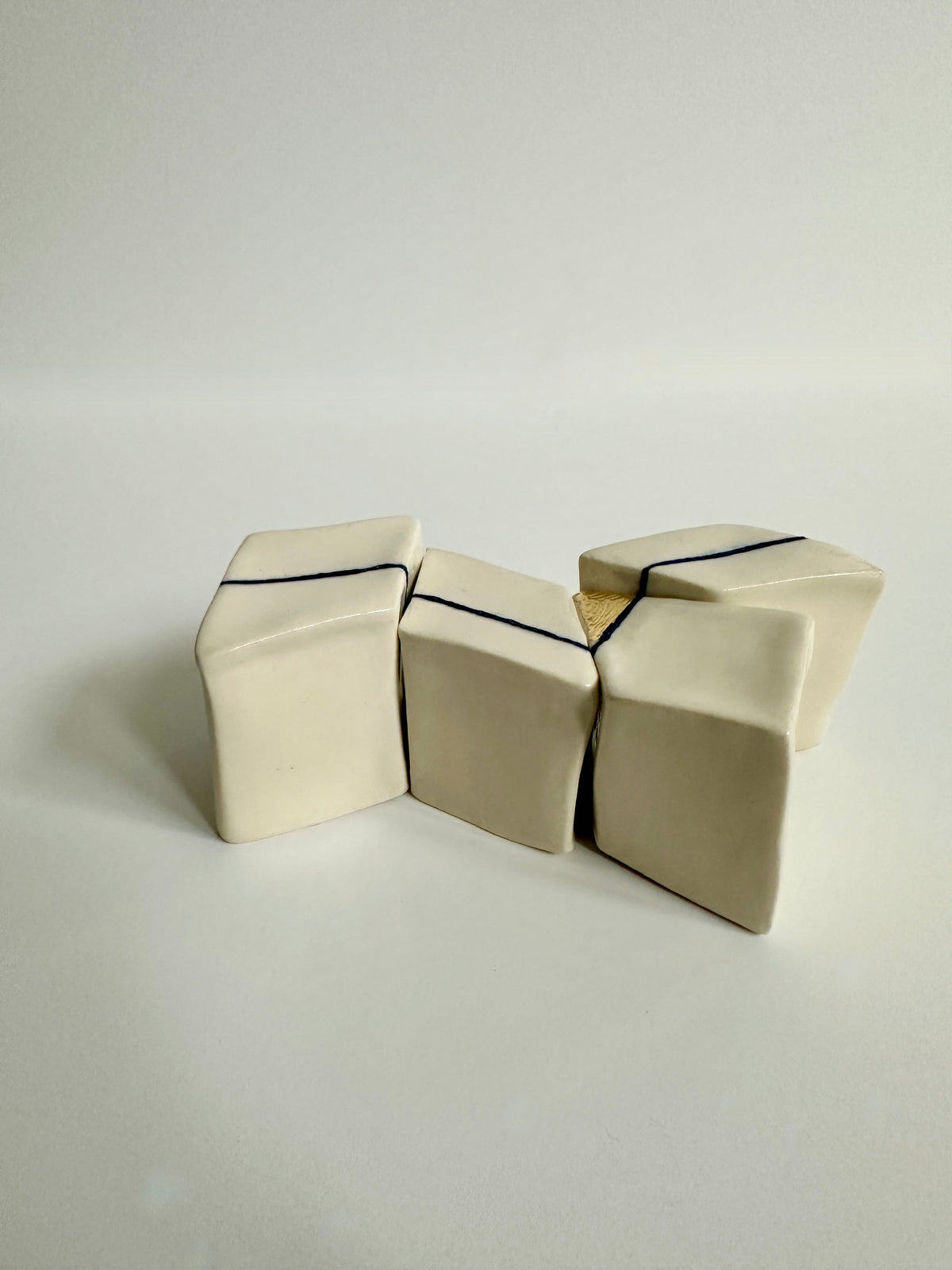 Cube Sculptures: Dancing Turquoise (4pc)