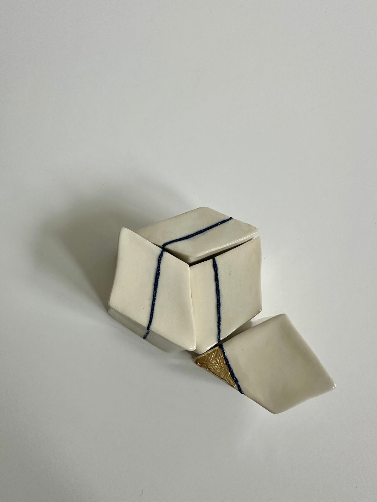 Cube Sculptures: Dancing Turquoise (4pc)