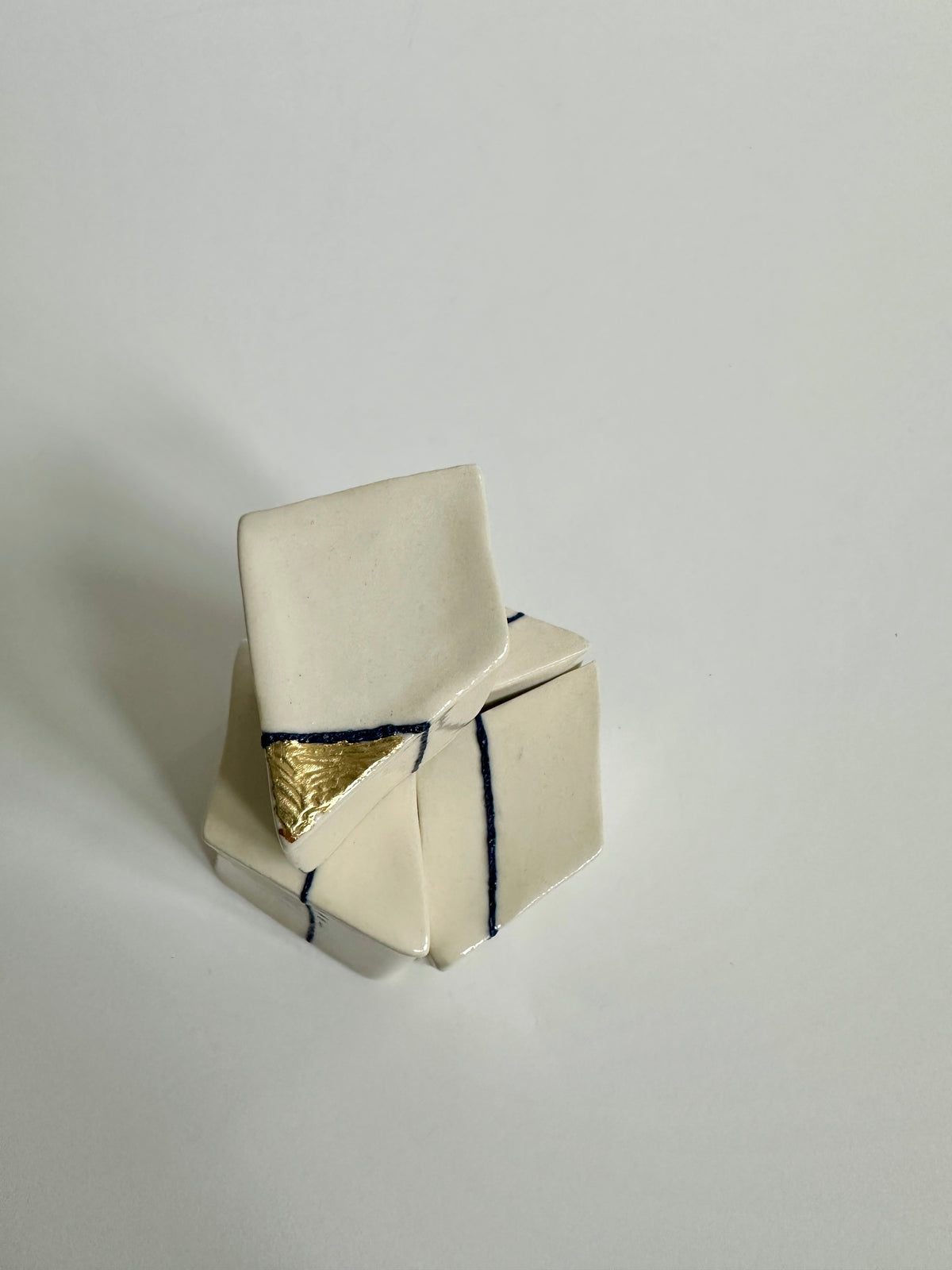 Cube Sculptures: Dancing Turquoise (4pc)