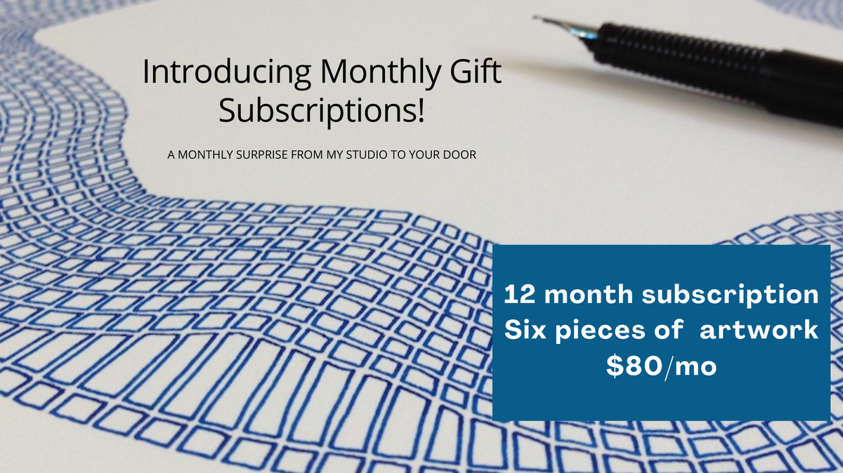 Surprise! Monthly ART Subscription - 12 months (Six artworks)