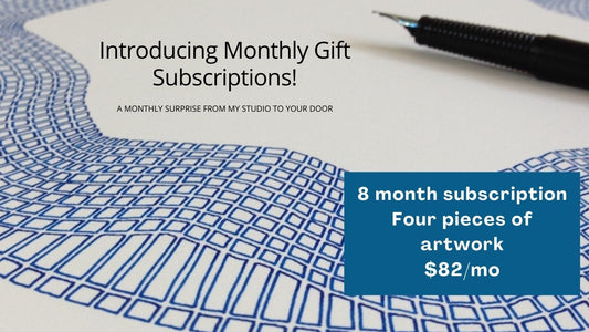 Surprise! Monthly ART Subscription - 8 months (four artworks)