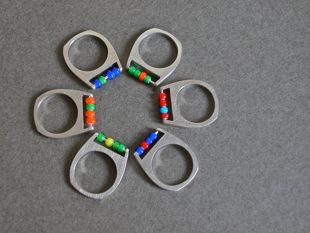 Abacus Ring - Amanda Schoppel Art & Wax Carving