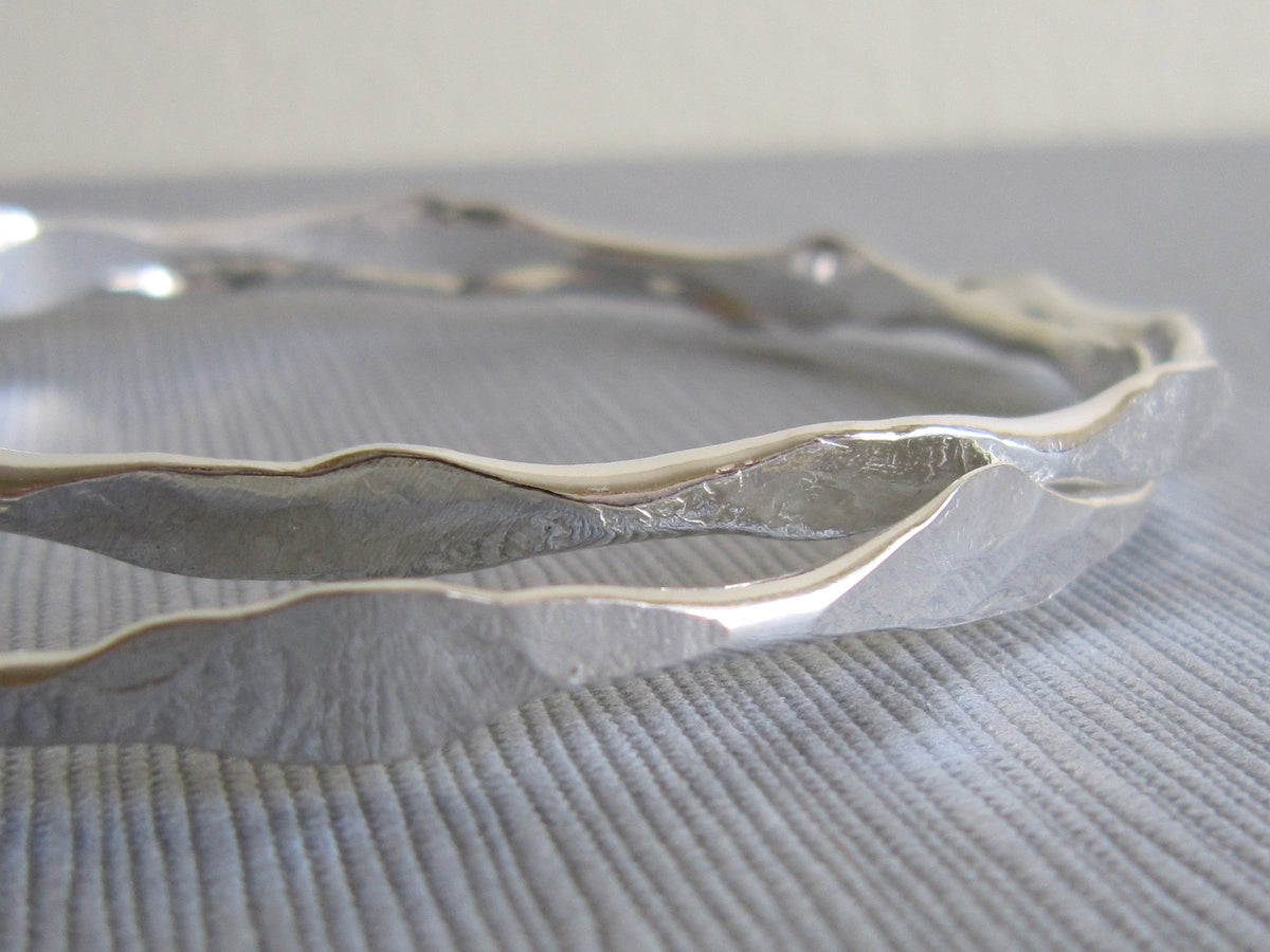 Silver Forged Bangles - Amanda Schoppel Art & Wax Carving