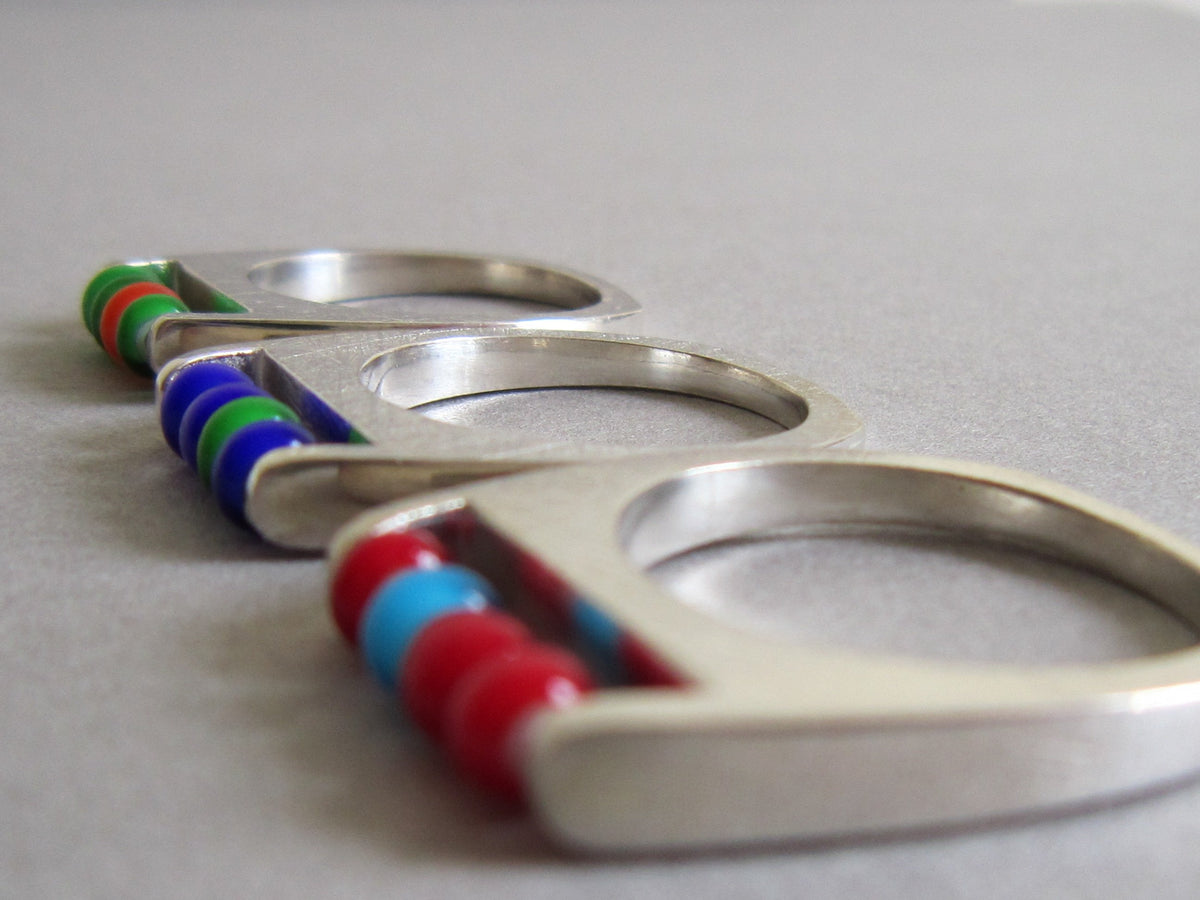 Abacus Ring - Amanda Schoppel Art & Wax Carving