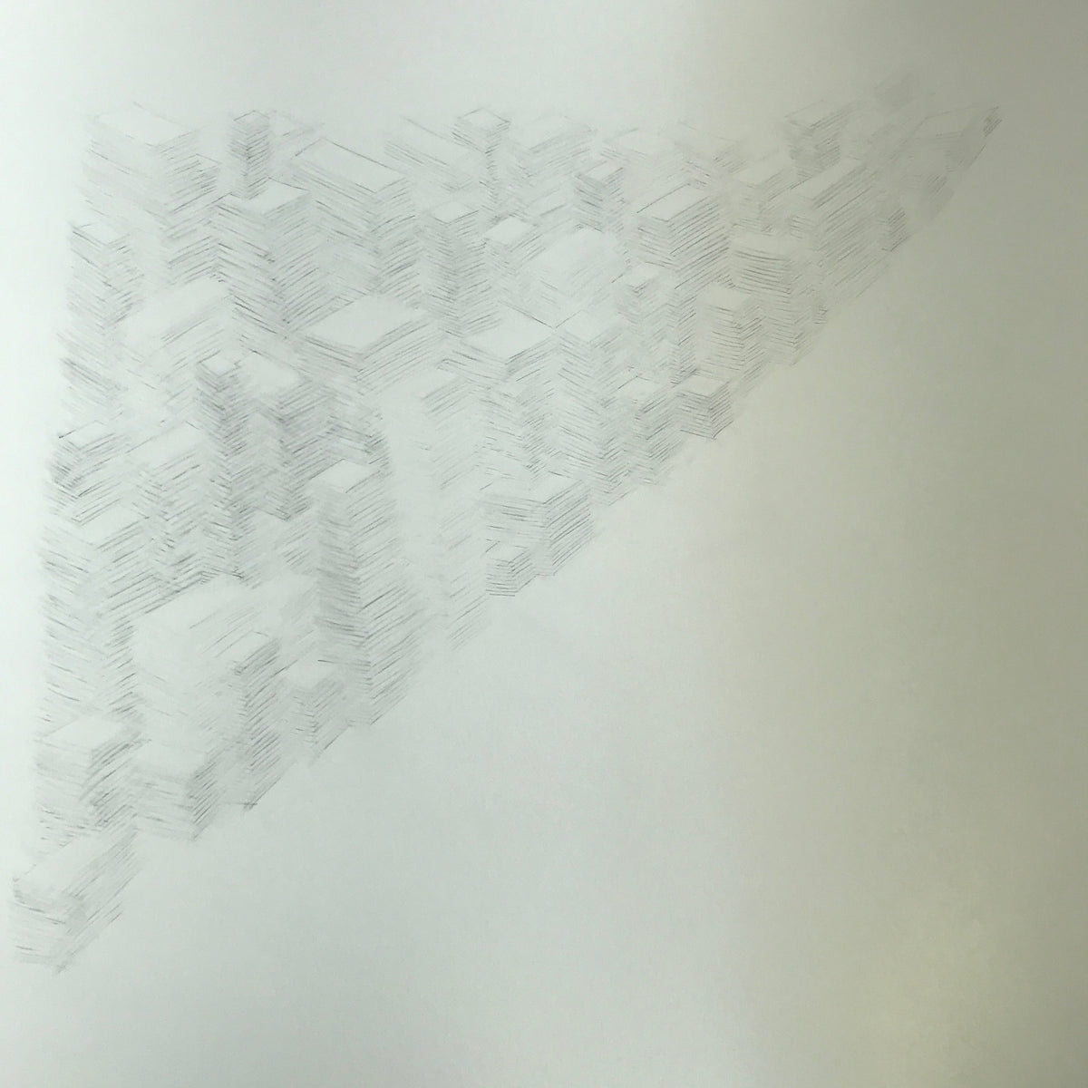 Erased Pile Drawing