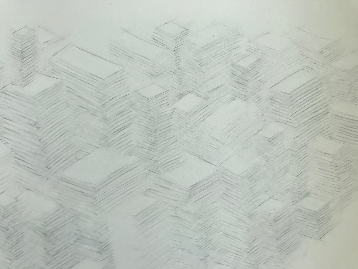 Erased Pile Drawing